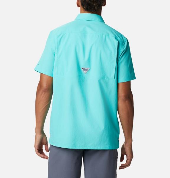 Columbia PFG Slack Tide Shirts Blue For Men's NZ91274 New Zealand